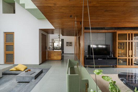 Heirlooms in Concrete / Greyscale Design Studio - Interior Photography, Kitchen, Wood, Sofa, Table, Lighting, Chair