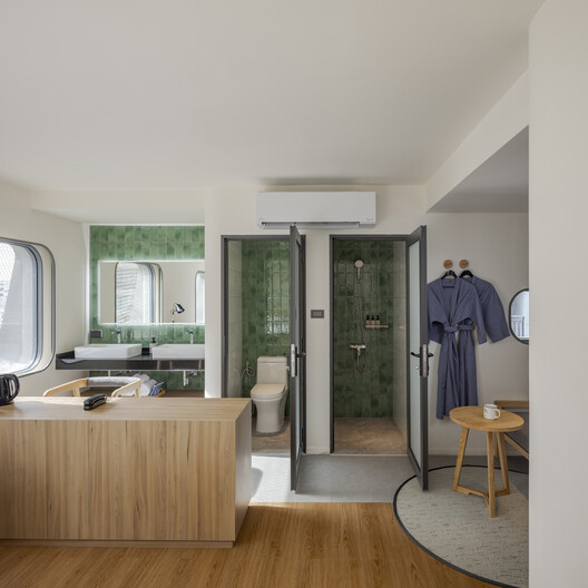 Vela be Siam Hotel / ASWA - Interior Photography, Kitchen, Wood, Lighting, Countertop, Chair, Glass