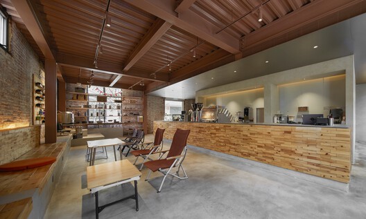 Suzhou Snow Peak Cafe / KiKi ARCHi - Interior Photography, Kitchen, Wood, Lighting, Chair, Countertop