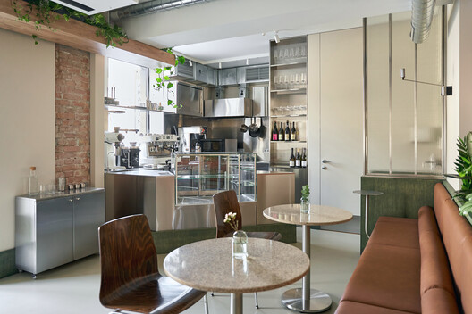 Acacia Coffee & Wine Bar / A-Malysheva Studio - Interior Photography, Kitchen, Lighting, Table, Chair, Glass, Countertop
