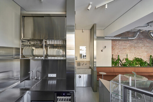 Acacia Coffee & Wine Bar / A-Malysheva Studio - Interior Photography, Kitchen, Lighting, Countertop, Chair, Glass