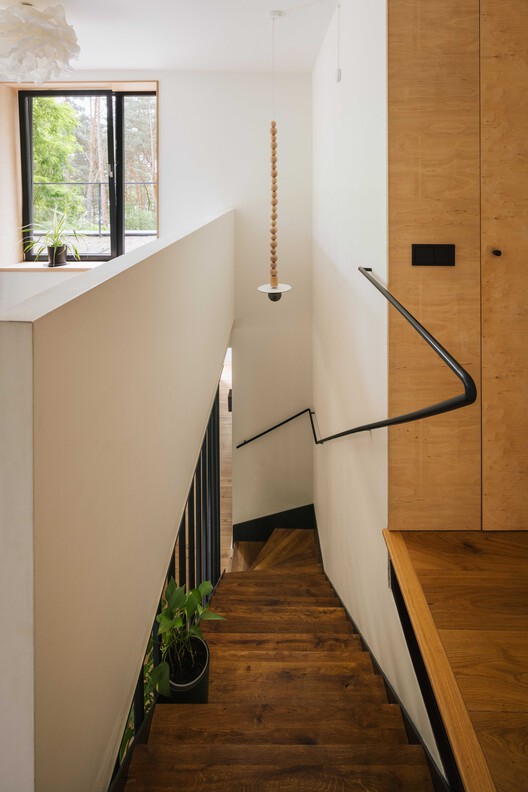 Skubianka House / SZCZ Jakub Szczesny Skubianka House / SZCZ Jakub Szczesny - Interior Photography, Wood, Stairs, Lighting, Handrail