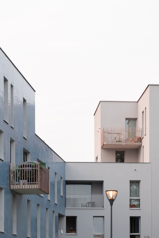 Destrier Housing Block / Pierre Blondel Architectes - Exterior Photography, Facade, Balcony