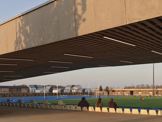 Montévrain Stadium / Olgga Architects - Exterior Photography, Concrete