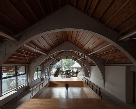 Anren Culture Center for Sect of Great Craftsman / Atelier Li Xinggang - Interior Photography, Wood, Lighting, Beam
