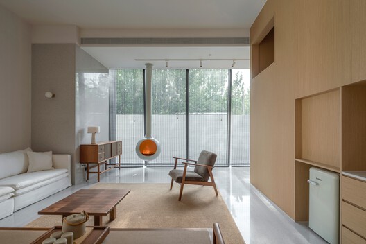Joyous Spring Wellness Center / Soong Lab+ - Interior Photography, Wood, Chair, Door, Glass