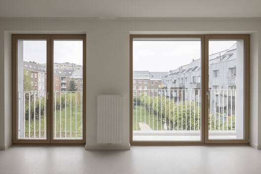 Grande Haie Social Housing  / P&P Architectes - Interior Photography, Wood, Glass, Balcony