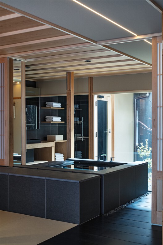 ANJIN Gosho Ebisugawa / STUDIO ALUC - Interior Photography, Kitchen, Wood, Lighting, Glass, Countertop