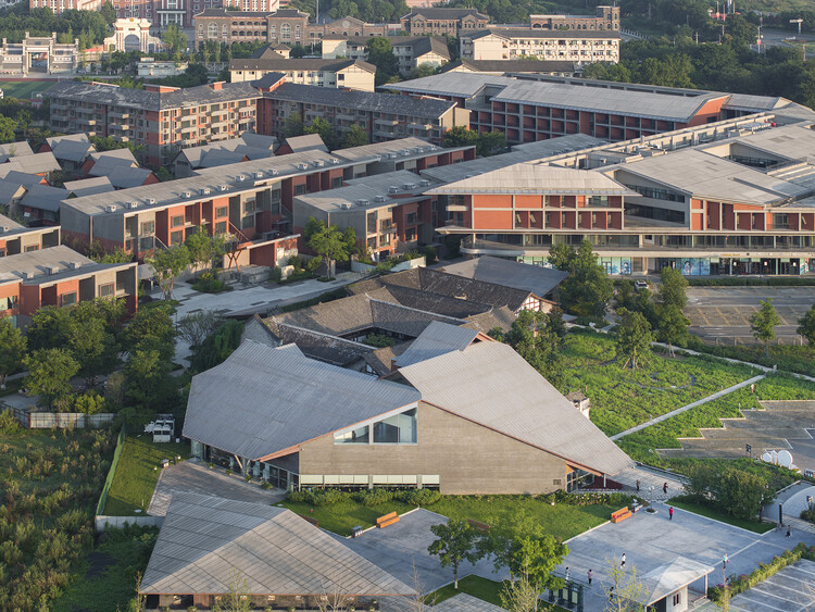 安仁古镇游客中心 / 中国院-胜景几何中心 - 建筑图, 鸟瞰图