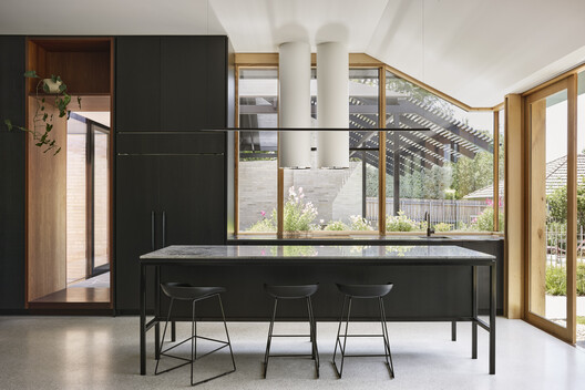 Hotham House / Austin Maynard Architects - Interior Photography, Kitchen, Chair, Countertop, Table, Glass