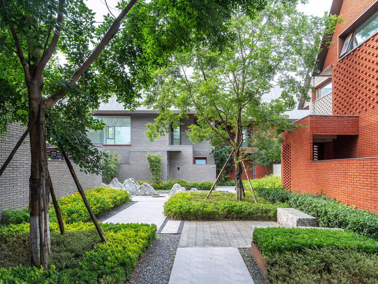 安仁里社区 / 中国院-胜景几何中心 - 建筑图, 花园, 砖, 庭院