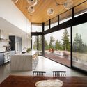 Echo Mountain Retreat / Tomecek Studio Architecture  - Interior Photography, Kitchen, Wood, Chair, Glass, Beam, Countertop