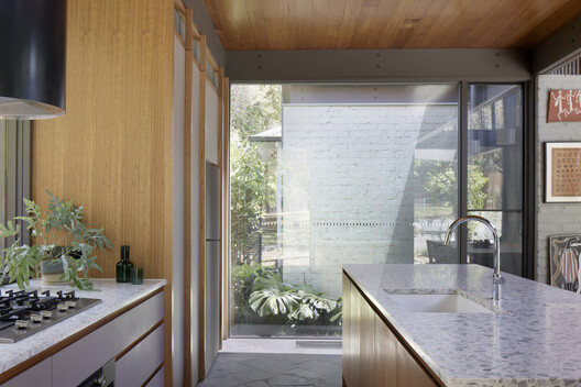 Eaglemont House / Bent Architecture  - Interior Photography, Kitchen, Wood, Countertop, Glass, Sink
