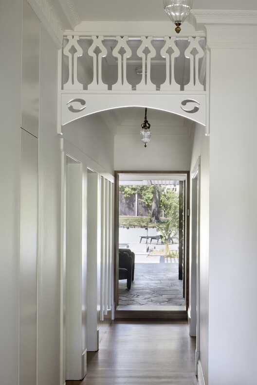 Eaglemont House / Bent Architecture  - Interior Photography, Wood, Lighting, Door, Arch, Glass, Column