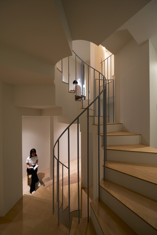 House in Nishitanabe / FujiwaraMuro Architects - Interior Photography, Stairs, Handrail