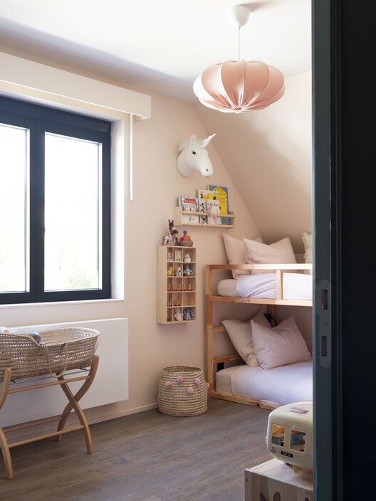 Bospad House / maa_architecture studio - Interior Photography, Wood, Shelving, Lighting, Bedroom, Bed