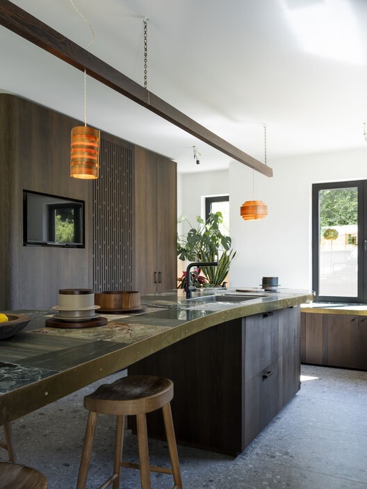 Bospad House / maa_architecture studio - Interior Photography, Kitchen, Wood, Lighting, Countertop