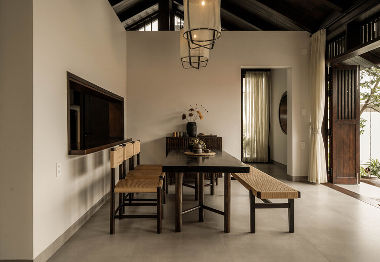 House in Thuan Hoa / 3fconcept - Interior Photography, Dining room, Wood, Table, Lighting, Chair