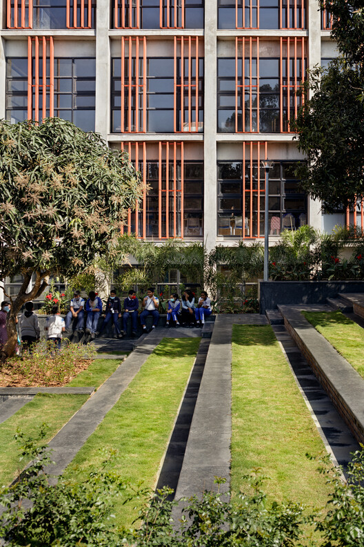 Euro School Banerghatta / Vijay Gupta Architects (VGA)  - Exterior Photography