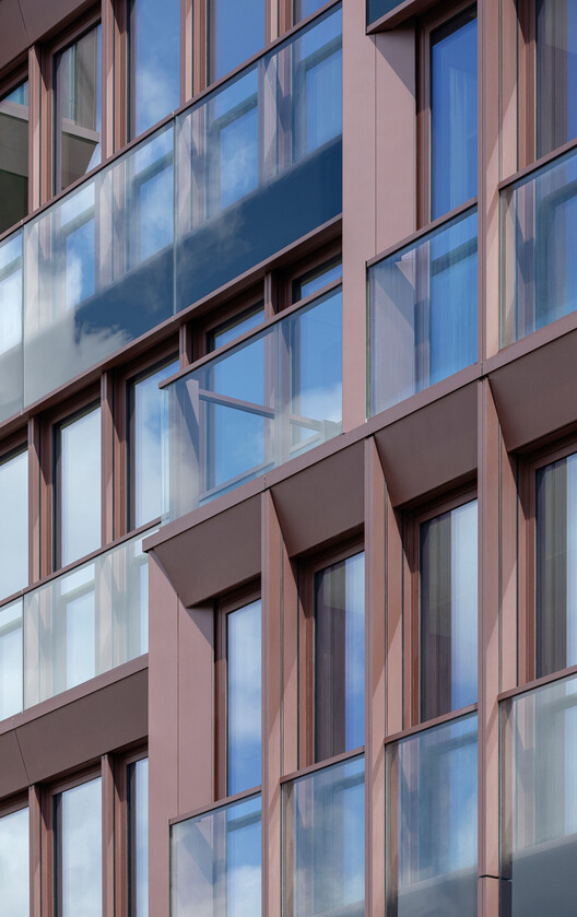 Dockyard Hybrid Office Building / Tchoban Voss Architekten - Exterior Photography, Glass, Balcony