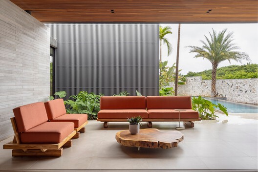 JK House / João de Barro Arquitetura - Interior Photography, Living Room, Wood, Patio