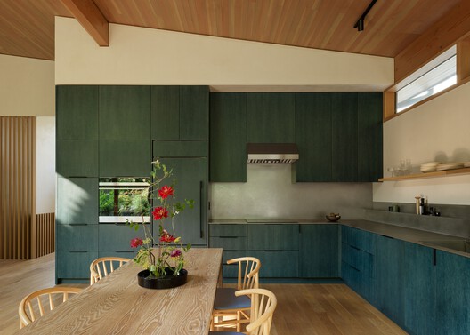 In-Kind House / GO'C - Interior Photography, Kitchen, Wood, Countertop, Table, Chair