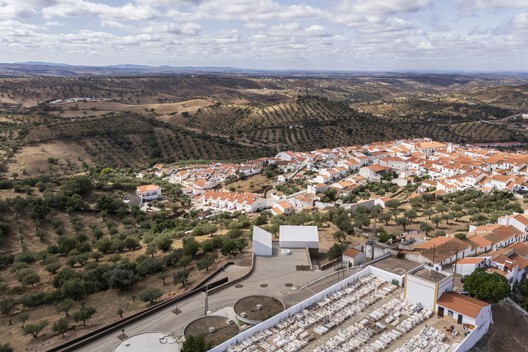 Barrancos Mortuary / Mesa Atelier - Exterior Photography, Aerial View Photography