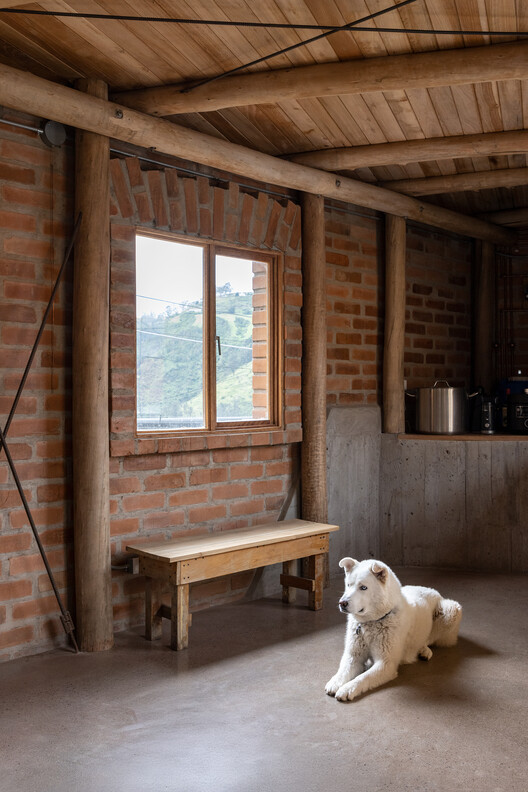 Casa en La Vicentina / Al Borde - Fotografía interior, Madera, Fijación Vigas