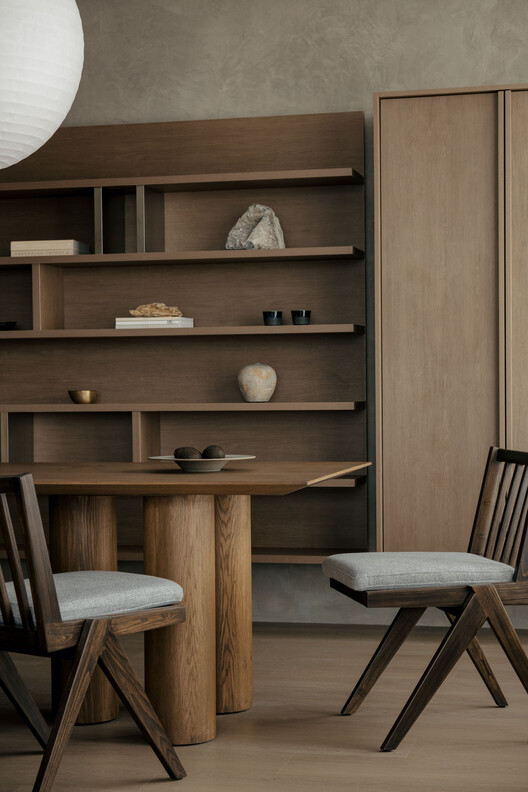SS2 Apartment  / Wuuu Studio - Interior Photography, Wood, Table, Shelving, Chair