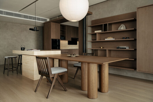 SS2 Apartment  / Wuuu Studio - Interior Photography, Kitchen, Wood, Table, Chair
