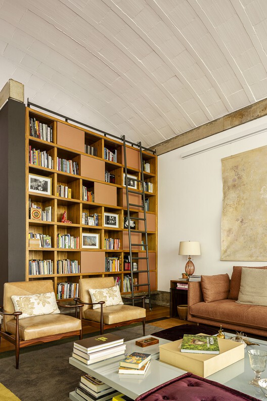 Arches House / ARKITITO Arquitetura - Interior Photography, Shelving, Wood, Table, Sofa, Chair, Lighting