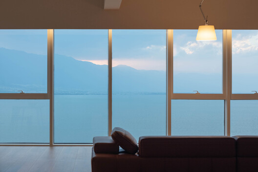 Sky Migratory Bird Observatory Residence / HAS design and research - Interior Photography, Lighting, Sofa, Chair, Glass