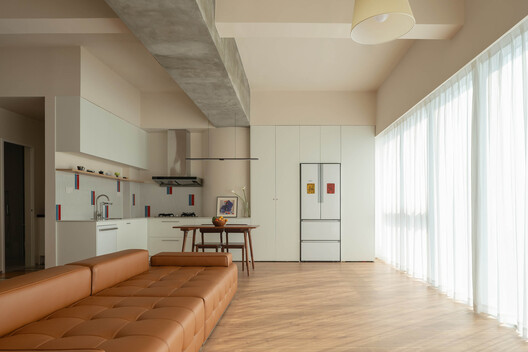 Sky Migratory Bird Observatory Residence / HAS design and research - Interior Photography, Living Room, Wood, Lighting, Chair
