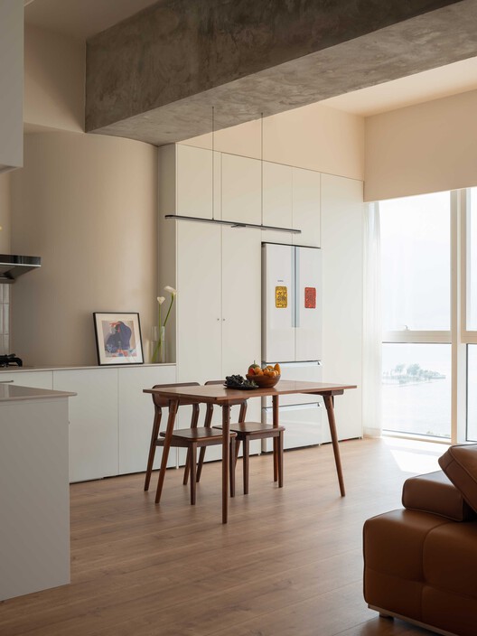 Sky Migratory Bird Observatory Residence / HAS design and research - Interior Photography, Wood, Table, Chair, Lighting