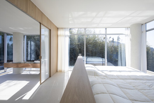 Mungahwaryeong / 100A associates - Interior Photography, Bedroom, Bed, Glass, Chair