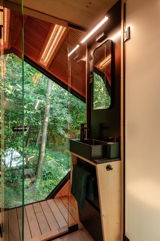 PEBL Cabins / Hello Wood - Interior Photography, Wood