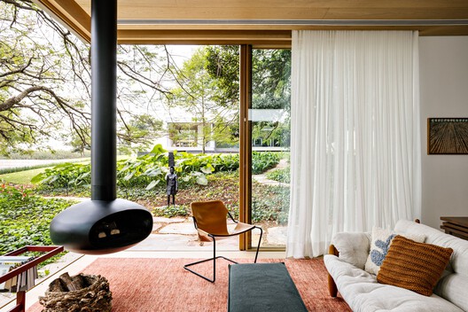 Bosque House / FGMF - Interior Photography, Living Room, Chair