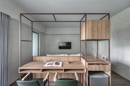 H.S. Inn / IN-Xian Design - Interior Photography, Kitchen, Wood, Bed, Bedroom, Lighting
