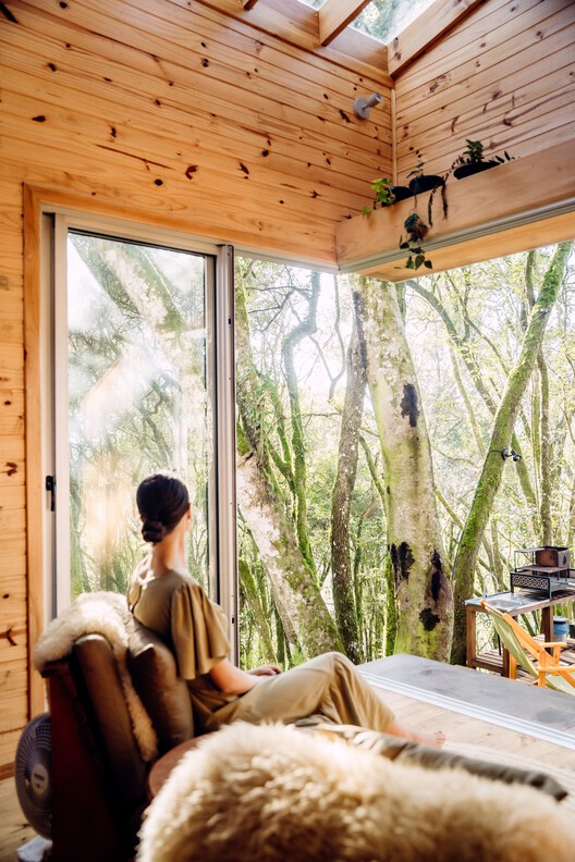 Solena Cabin - Mata / Desterro Arquitetos - Interior Photography, Wood, Lighting