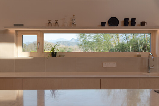 江山度假木屋 / NOTA Architects - 室内图, 木头, 台面, 灯, 水槽, 玻璃, 卫生间