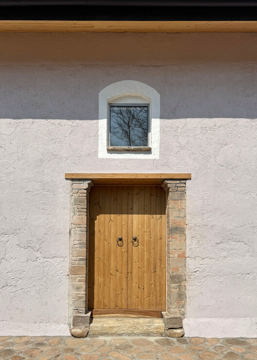 江山度假木屋 / NOTA Architects - 室内图, 木头, 门, 具体的