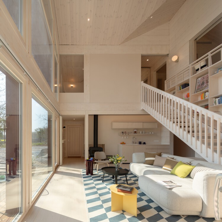 江山度假木屋 / NOTA Architects - 室内图, 木头, 椅子