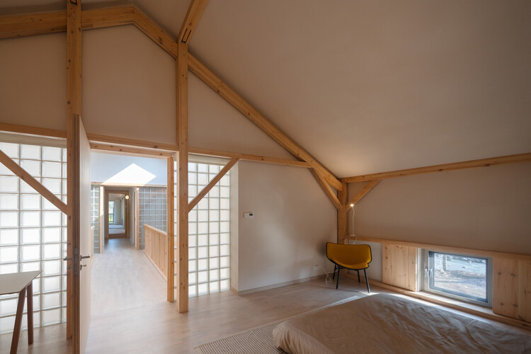 江山度假木屋 / NOTA Architects - 室内图, 木头, 梁