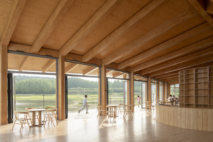 Driftwood Village/Main Architect Center - Fotografía interior, madera