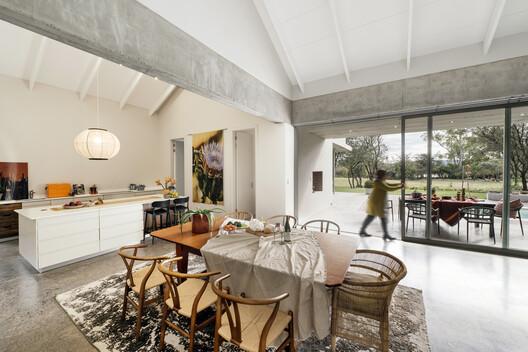 Parys House / Nadine Engelbrecht Architect - Interior Photography, Dining room, Wood, Table, Chair, Beam