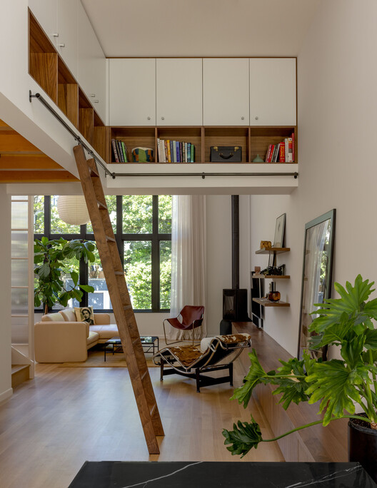 Pho Bac House / SHED Architecture & Design - Interior Photography, Wood, Shelving, Lighting, Stairs, Chair