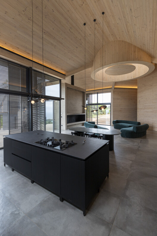 Casa Y / Benjamin Goñi Arquitectos + Estudio Sie7e - Fotografía interior, Cocina, Madera, Encimera, Iluminación, Vidrio