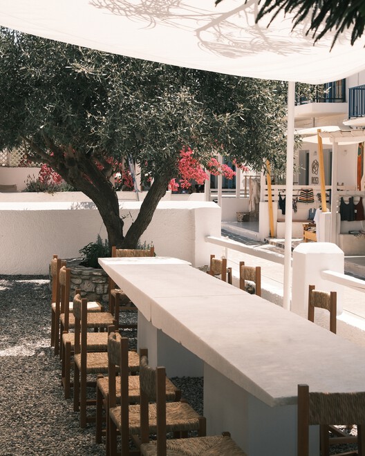 Concept Store & Bar 1OAM apotheke / Studio Andrew Trotter + Eva Papadaki - Exterior Photography, Concrete, Chair