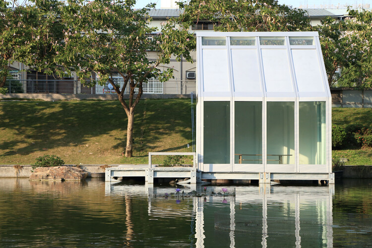 Pylon of Permanence Showcases Water-Filled Glass at the Venice Architecture Biennale 2025 - Image 1 of 15