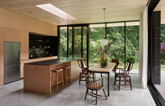 The Rambler Residence / GO'C - Interior Photography, Wood, Table, Chair, Glass